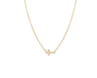 Diamond Sideways Cross Necklace - Kelly Wade Jewelers