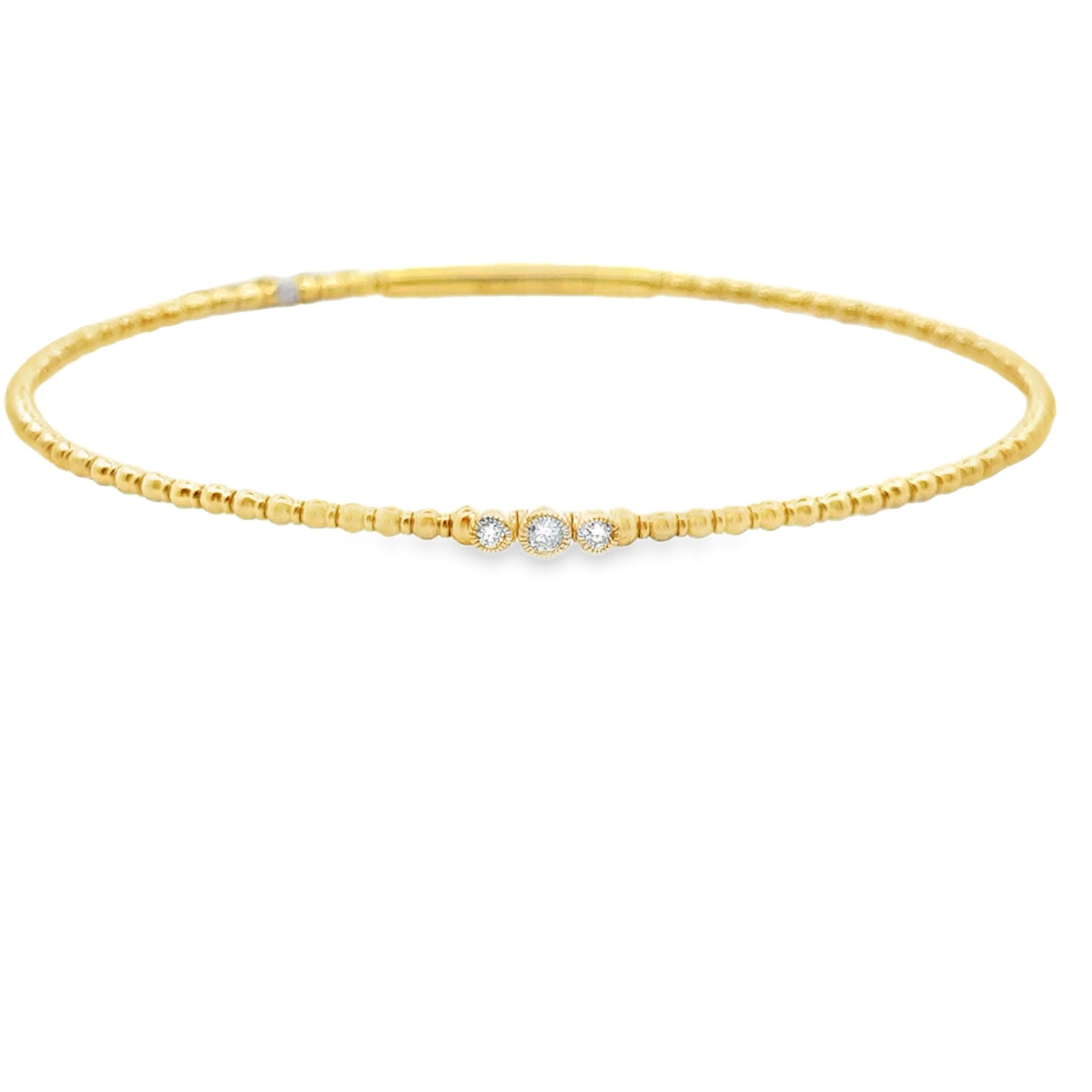 Diamond Station Flexible Bracelet - Kelly Wade Jewelers