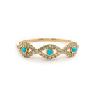 Diamond Turquoise Ring - Kelly Wade Jewelers Store