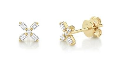 Diamond 'X' Studs - Kelly Wade Jewelers