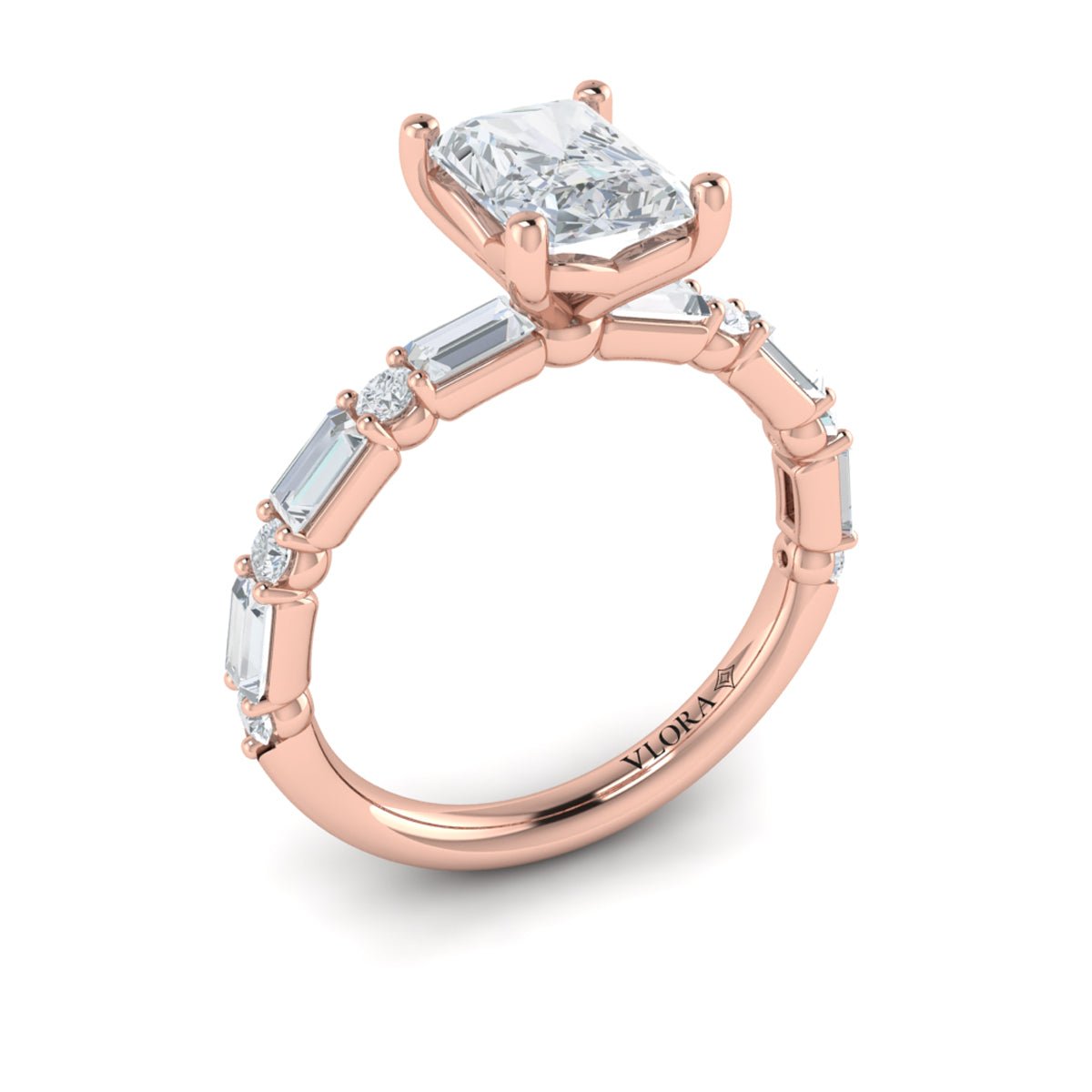 Emerald Cut Art Deco Ring - Kelly Wade Jewelers