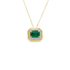 Emerald Cut Emerald Necklace - Kelly Wade Jewelers