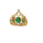 Emerald & Diamond Crown Ring - Kelly Wade Jewelers