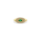 Emerald Evil Eye Ring - Kelly Wade Jewelers