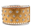 Estate 18k two tone brushed cu - Kelly Wade Jewelers