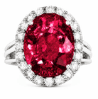 Estate 18k white gold oval rub - Kelly Wade Jewelers