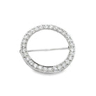 Estate platinum open circle di - Kelly Wade Jewelers
