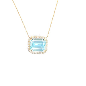 
                
                    Load image into Gallery viewer, 14k yellow gold emerald cut bl
                
            