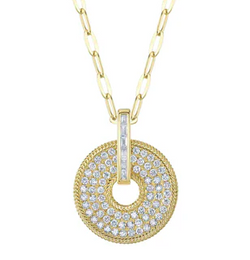 14k yellow gold open pave diam