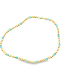 Gold Bead & Amazonite Stretch Bracelet - Kelly Wade Jewelers