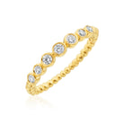 Gold Bead Diamond Ring - Kelly Wade Jewelers Store
