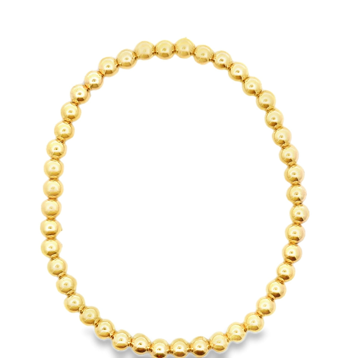 Gold Bead Stretch Bracelet - Kelly Wade Jewelers