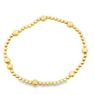 Gold Bead Stretch Bracelet - Kelly Wade Jewelers