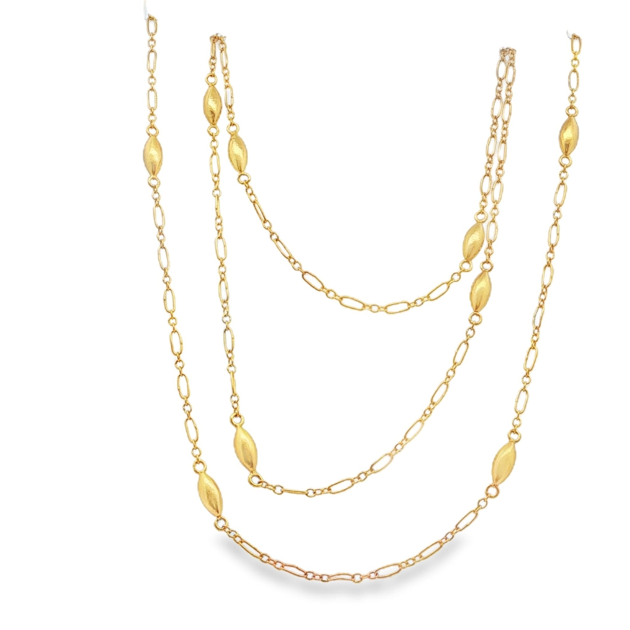 Gold Beaded Necklace - Kelly Wade Jewelers