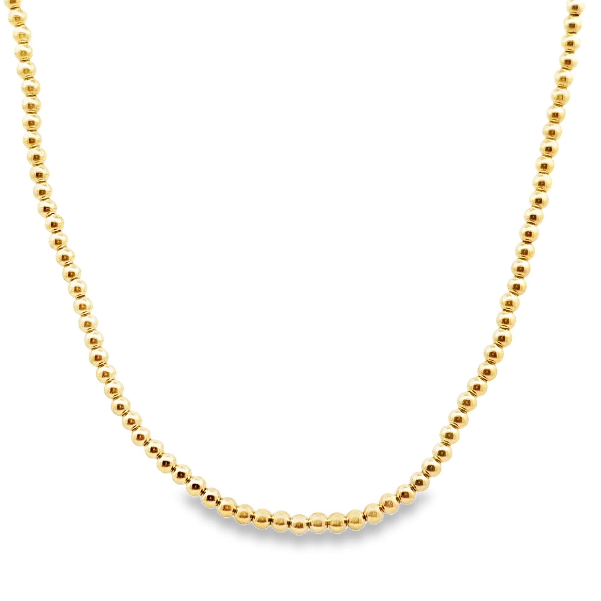 Gold Beaded Necklace - Kelly Wade Jewelers