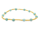 Gold filled 2mm beads with ama - Kelly Wade Jewelers