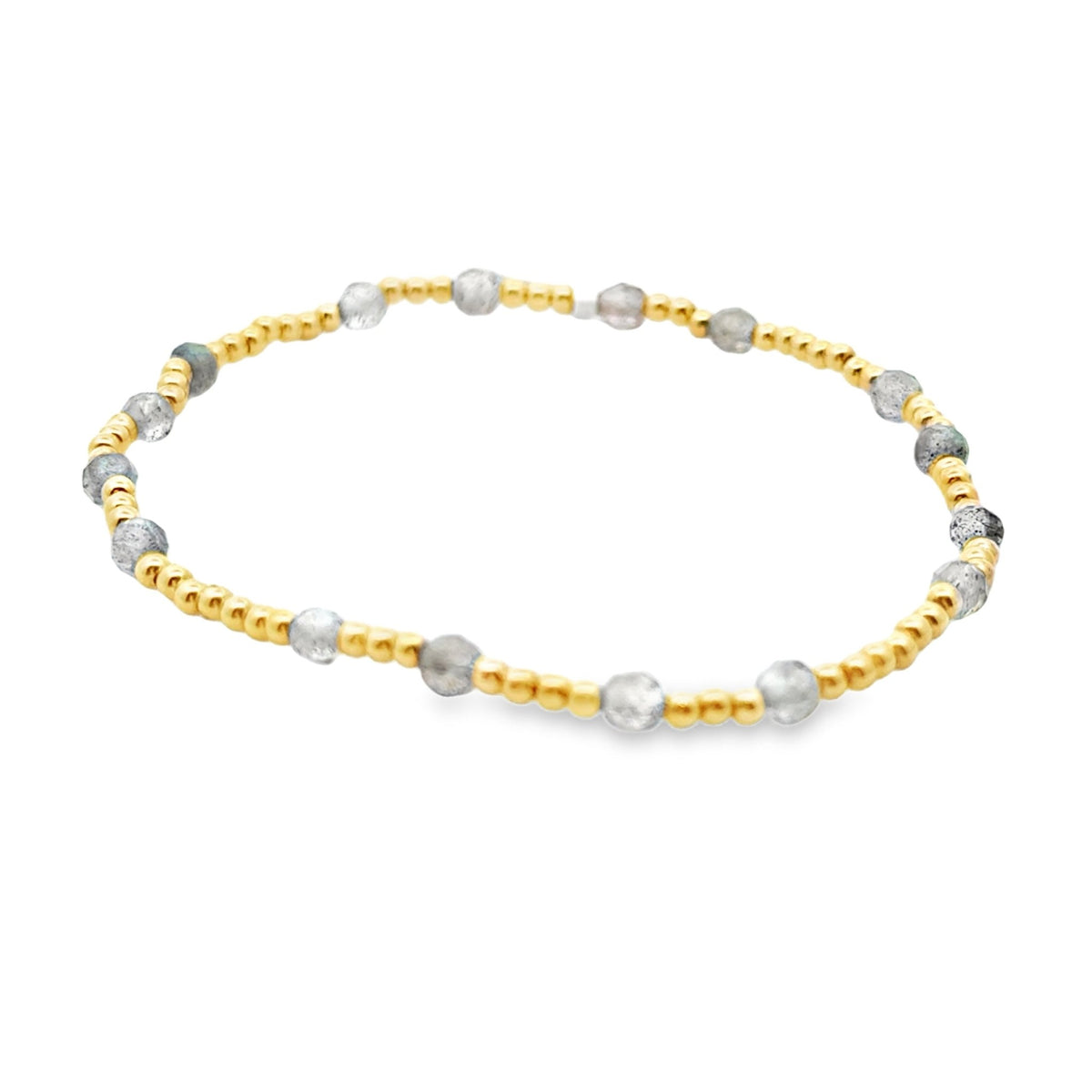Gold filled 2mm beads with lab - Kelly Wade Jewelers