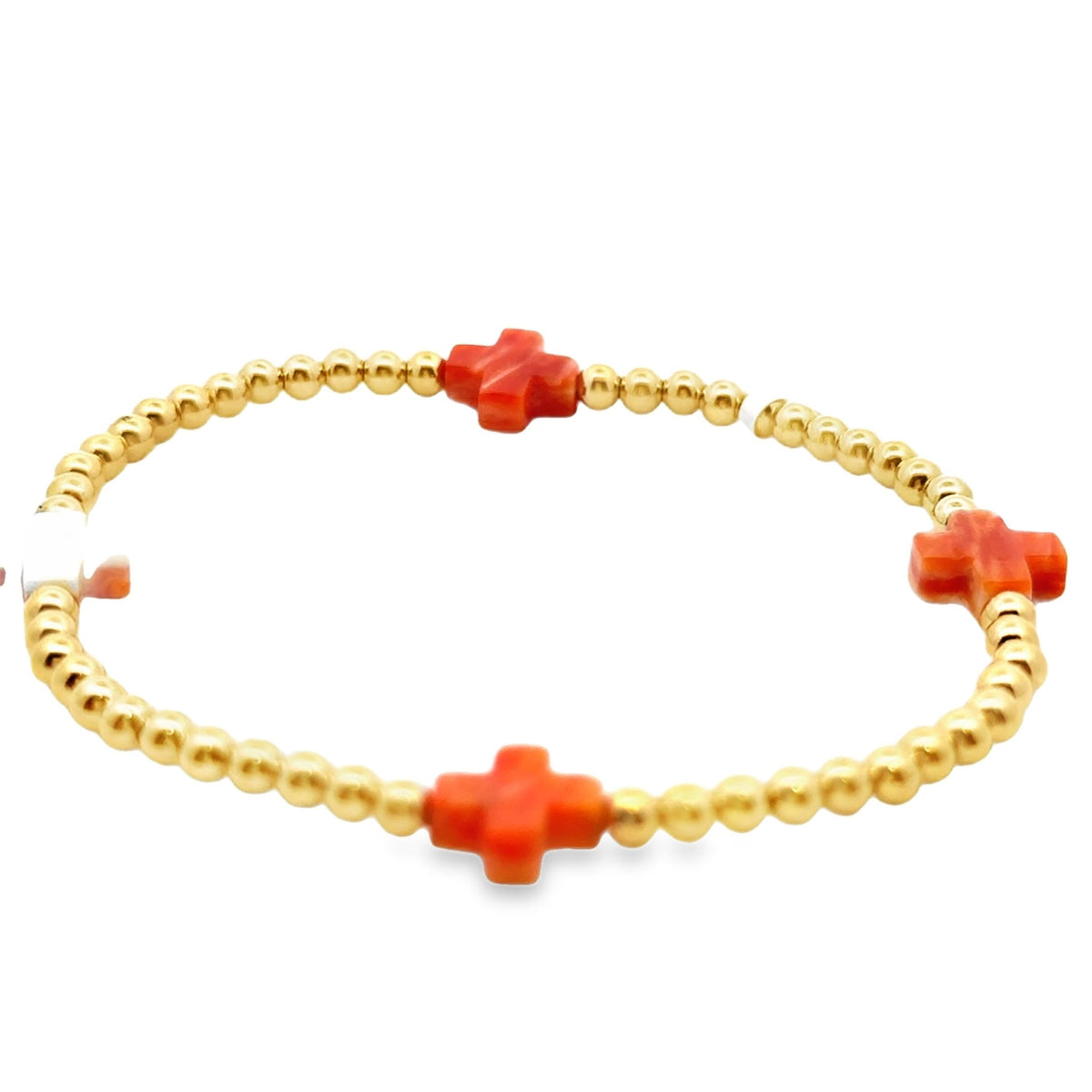Gold filled 3mm beads with ora - Kelly Wade Jewelers