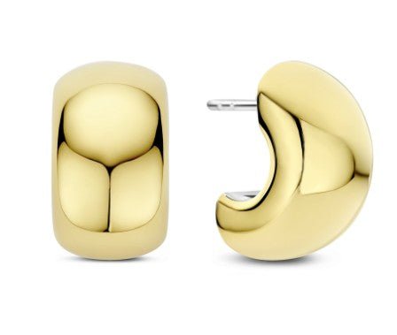 Gold Plated Half Hoops - Kelly Wade Jewelers