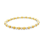 Gold & Silver Beaded Stretch Bracelet - Kelly Wade Jewelers
