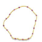 Gold & Tourmaline Beaded Stretch Bracelet - Kelly Wade Jewelers