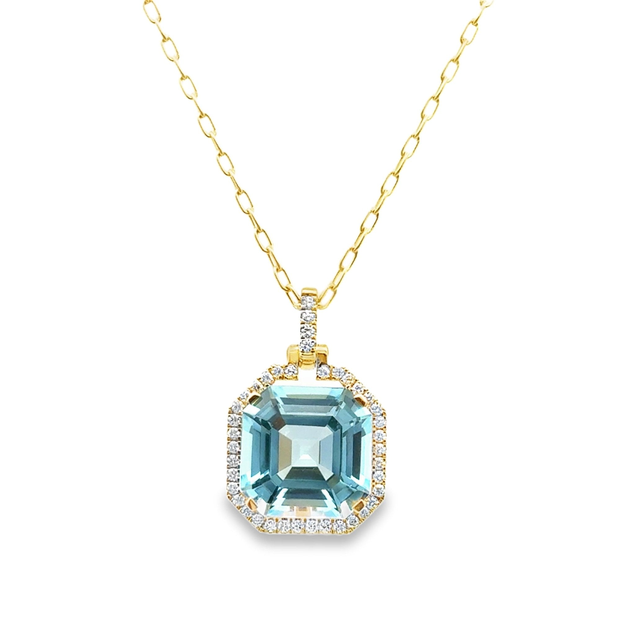Goshwara Blue Topaz Pendant Necklace - Kelly Wade Jewelers