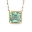 Green Sapphire Pendant Necklace - Kelly Wade Jewelers