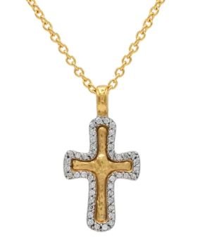 Gurhan 24k yellow gold cross w - Kelly Wade Jewelers