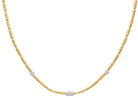 Gurhan Gold Tube Necklace with Diamond Rondells - Kelly Wade Jewelers Store