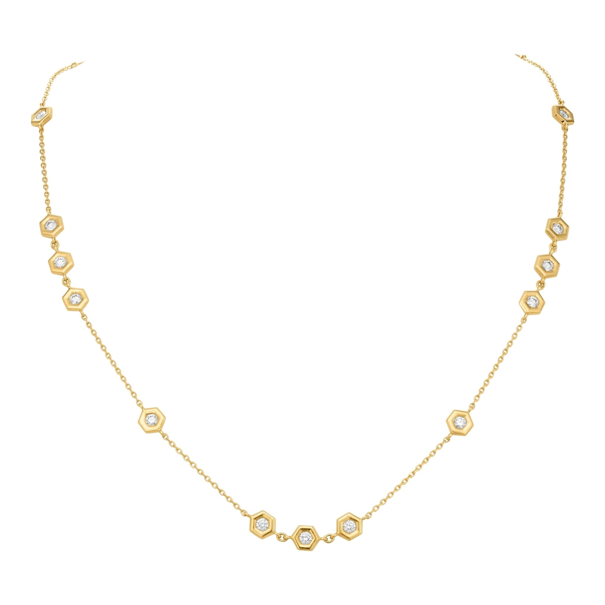 Honeycomb Diamond Necklace - Kelly Wade Jewelers Store