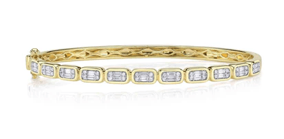 Illusion Diamond Bangle - Kelly Wade Jewelers