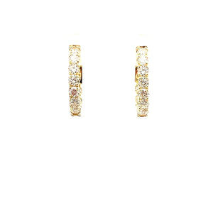 Inside Out Diamond Hoop Earrings - Kelly Wade Jewelers Store