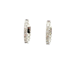 Inside Out Diamond Hoop Earrings - Kelly Wade Jewelers Store