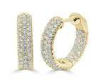 Inside Out Diamond Hoop Earrings - Kelly Wade Jewelers