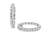 Inside Out Diamond Hoops - Kelly Wade Jewelers