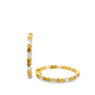 Inside Out Yellow Diamond Hoop Earrings - Kelly Wade Jewelers