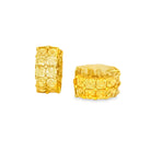 Inside Out Yellow Diamond Hoops - Kelly Wade Jewelers