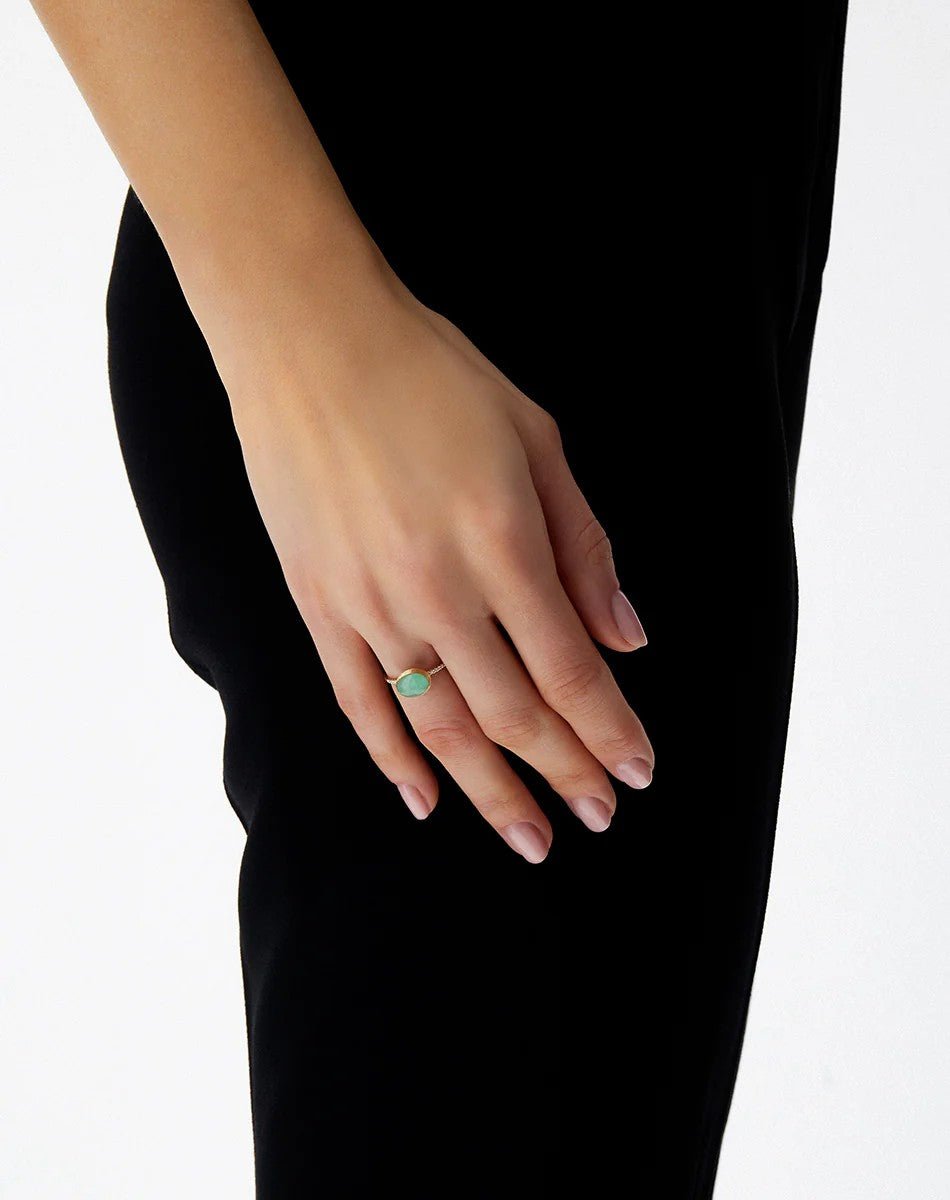 Jadeite Diamond Ring - Kelly Wade Jewelers