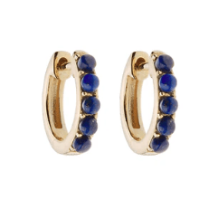 Lapis Hoops - Kelly Wade Jewelers
