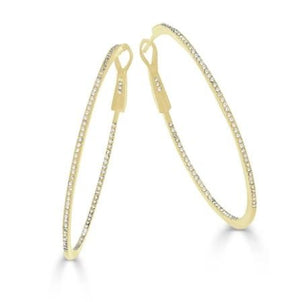 Large Diamond Hoop Earrings - Kelly Wade Jewelers Store