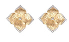 Large Flower Earrings With Diamonds - Kelly Wade Jewelers