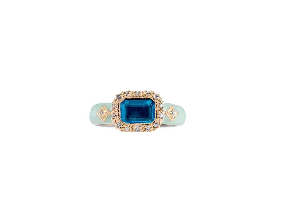 London Blue Topaz Ring - Kelly Wade Jewelers
