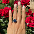 Lugano Sapphire & Diamond Ring - Kelly Wade Jewelers