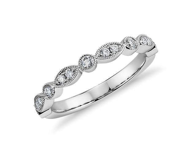 Marquis & Round Diamond Ring - Kelly Wade Jewelers
