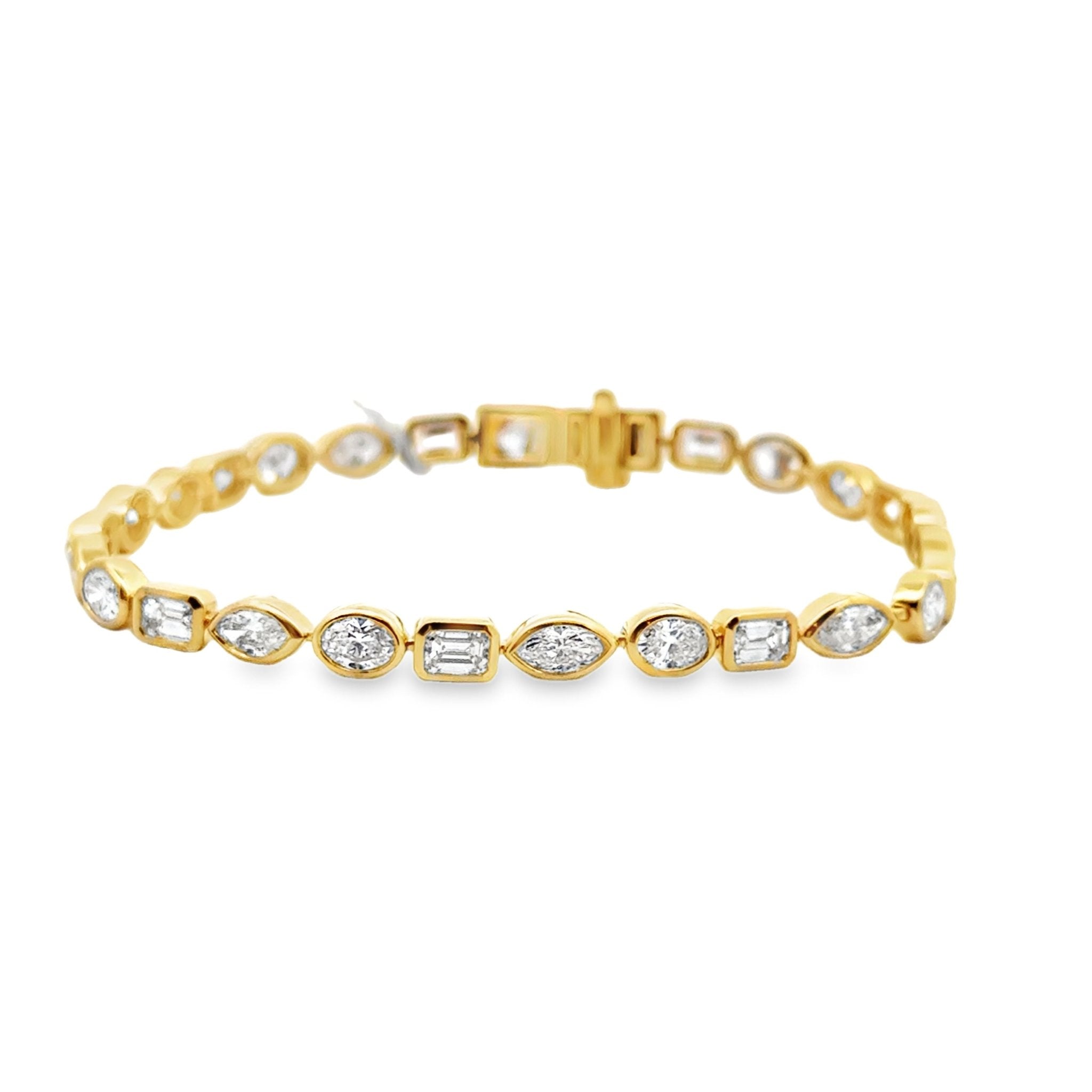Mix Shaped Diamond Tennis Bracelet - Kelly Wade Jewelers