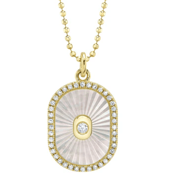 Mother of Pearl Diamond Necklace - Kelly Wade Jewelers