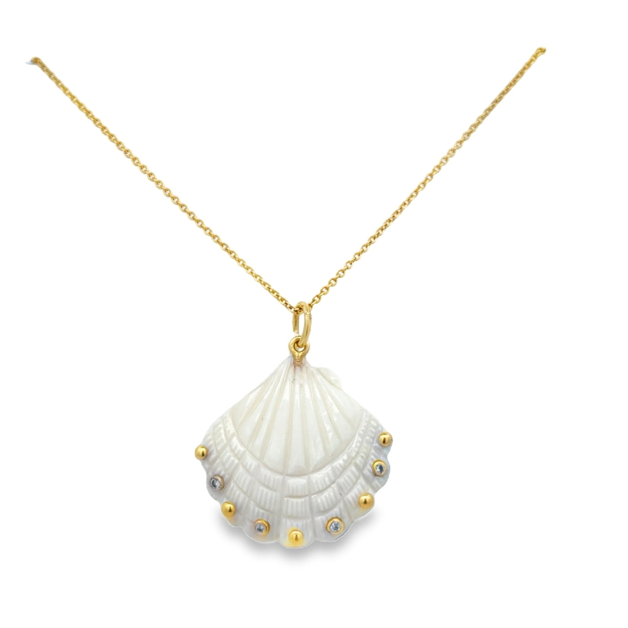 Mother of Pearl Shell Charm - Kelly Wade Jewelers