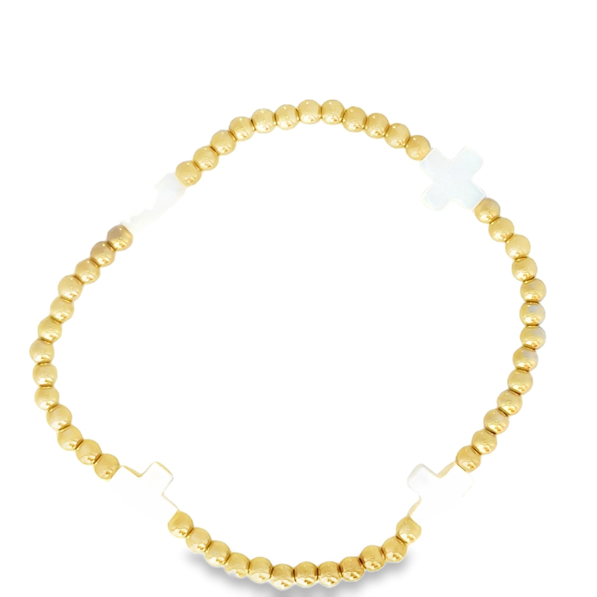 Mother of Pearl Stretch Bracelet - Kelly Wade Jewelers