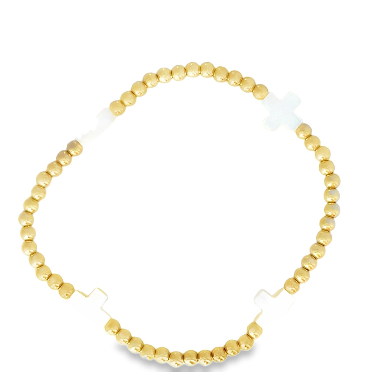 Mother of Pearl Stretch Bracelet - Kelly Wade Jewelers