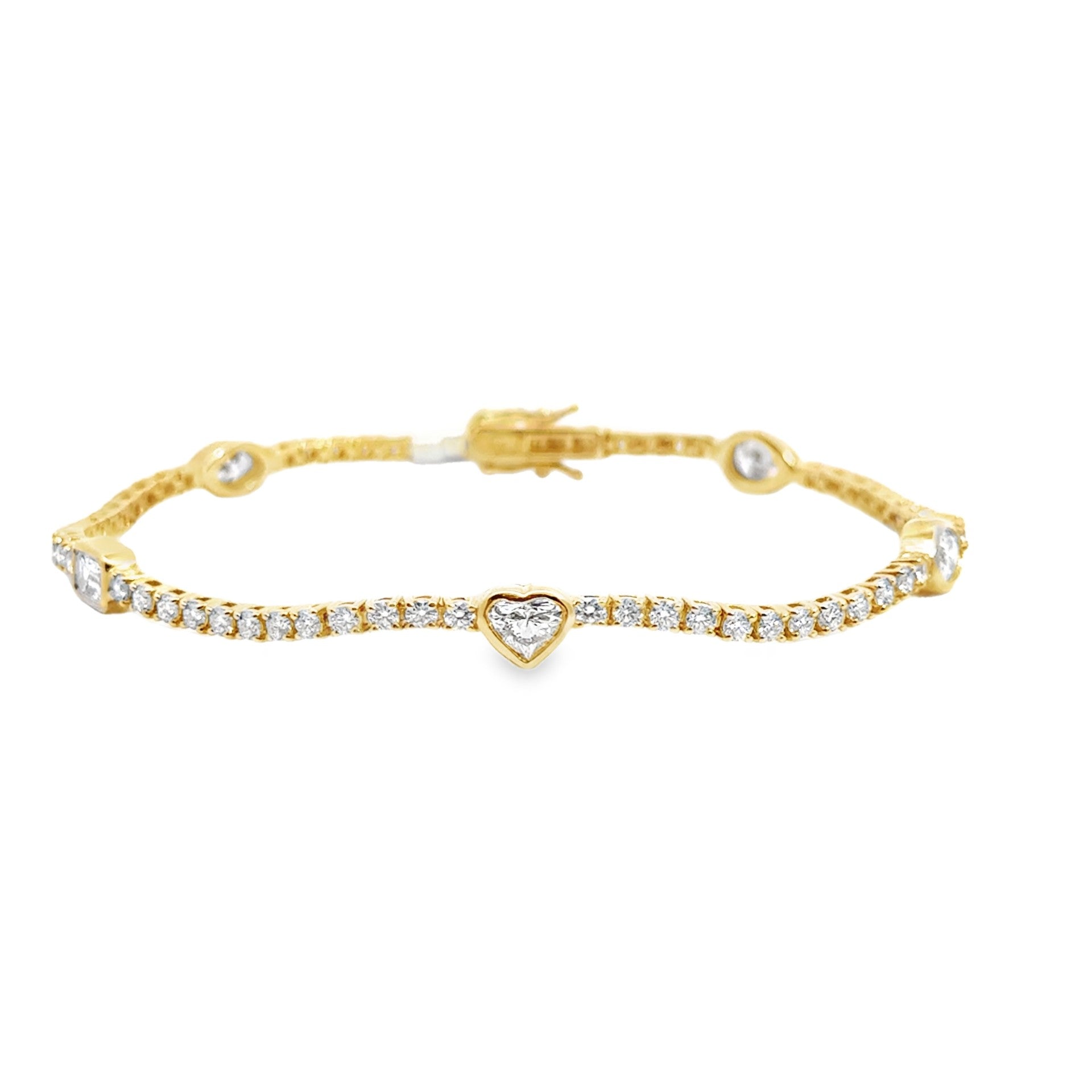 Multi - Shaped Diamond Tennis Bracelet - Kelly Wade Jewelers